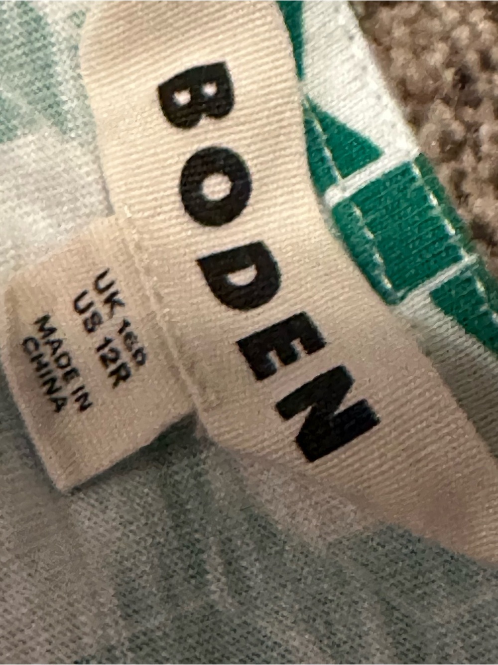 Boden Emma Tiered Jersey Green Short-Sleeve with pockets - Picture 4 of 13